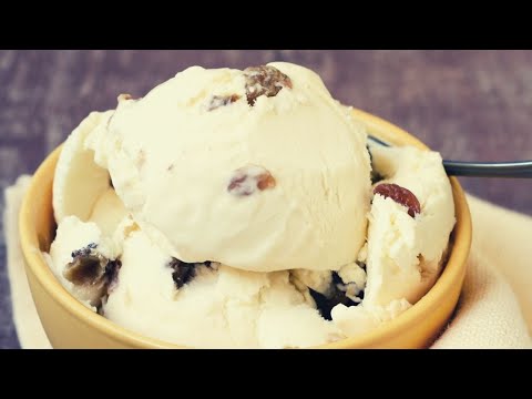 MY JAMAICAN RUM & RAISINS  ICE CREAM RECIPE | Chef Ricardo Cooking