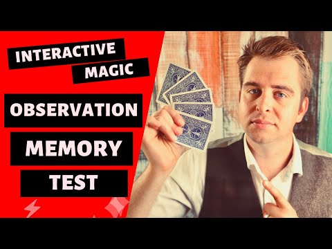 Interactive Magic: The Observation Memory Test