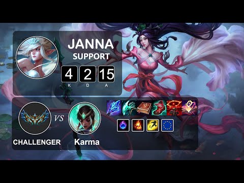 Support Janna vs Karma - LOL EUW Challenger Season 12 Patch 12.2