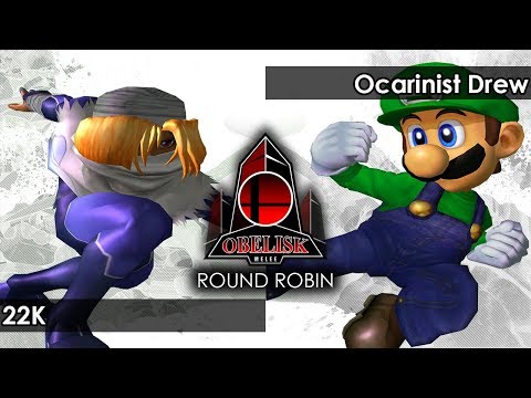 Melee: 22K (Sheik/Marth) V Ocarinist Drew (Luigi) - Obelisk 74 Tournament SSBM