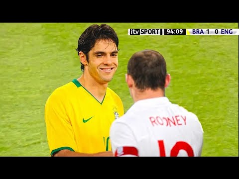 England vs Brazil 2009 Kaká, Robinho, Dani Alves x Rooney, Defoe