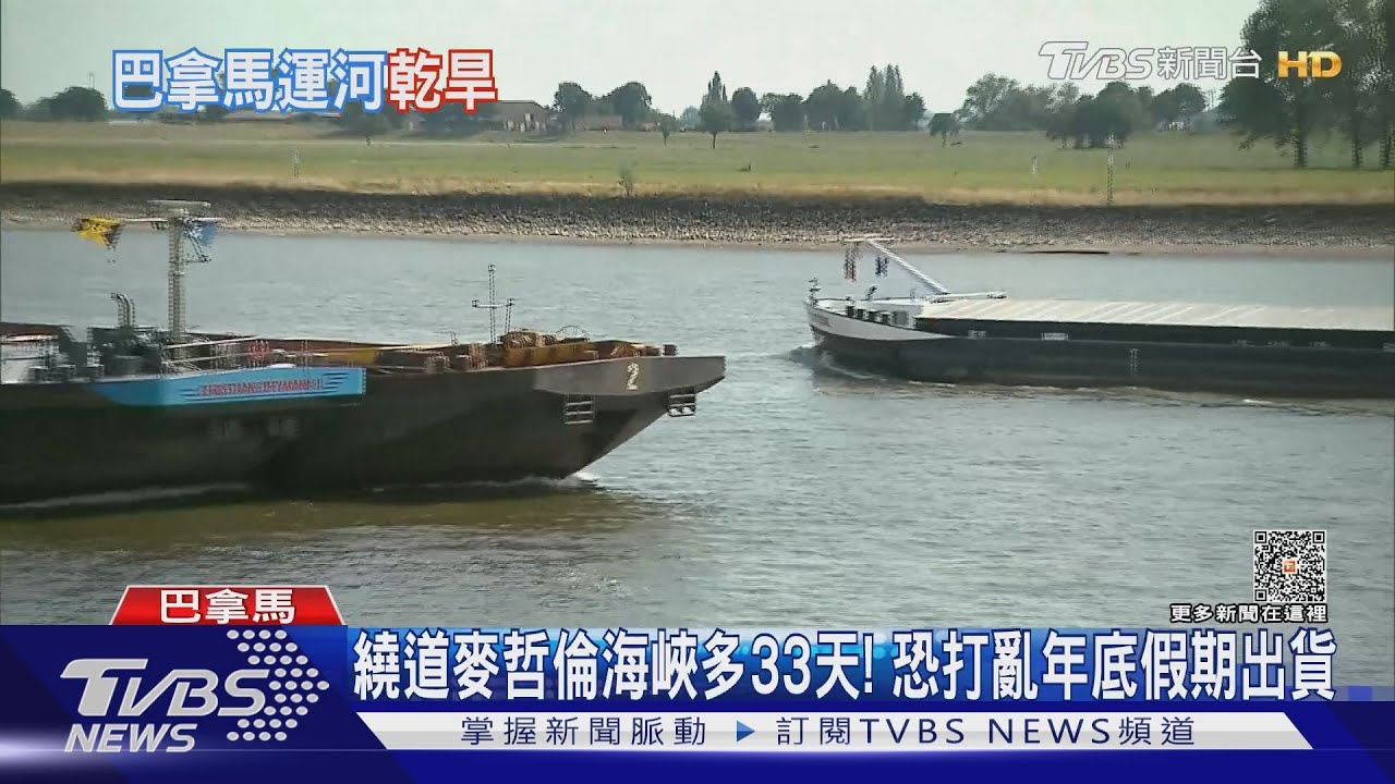 巴拿馬運河乾旱水位低 「塞港危機」恐亂全球供應鏈