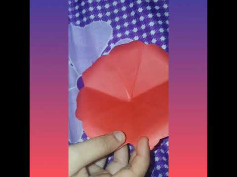 Making flower with paper easy