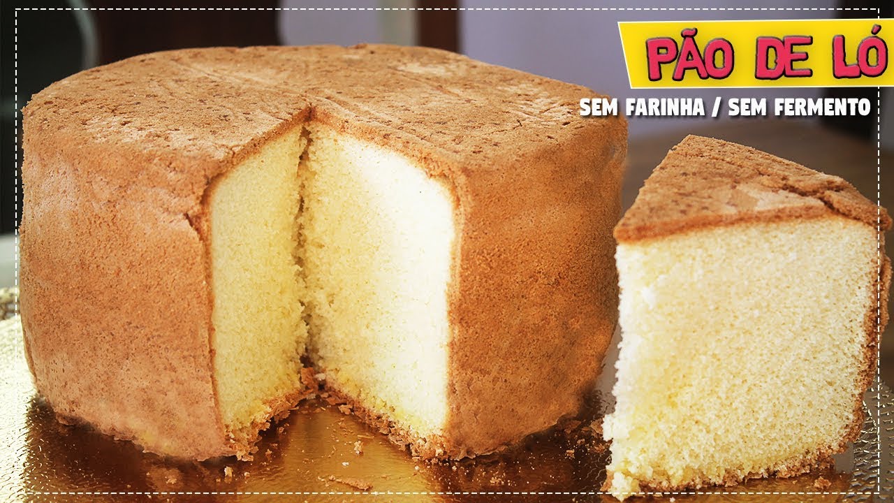 PÃO DE LÓ PROFISSIONAL QUE NÃO VAI FARINHA E FERMENTO
