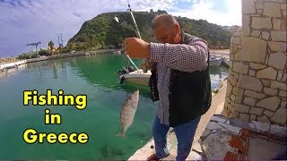 Fishing in Greece:  Catch of the day and my lil rig