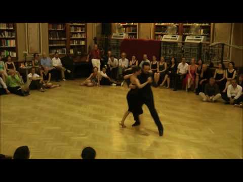  Vanessa Fatauros  and  Damian Rosenthal  are  dancing  at  El Sabor de Hungría Tango Festival  in  2016