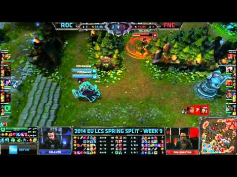 [2014 EU LCS W9] Roccat VS Fnatic Highlights