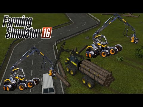 Cutting Trees + Harvesting  | Farming Simulator 16 Time lapse  EP#44