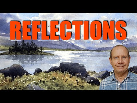 Ultimate guide: painting reflections with watercolors. Beginner watercolour reflection tips.