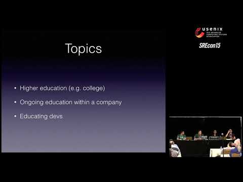 SREcon15 - Panel: Educating SRE