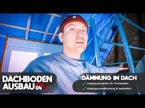 Attic conversion - Episode 4 🏚️ | Substructure with Knauf CD profiles and sheathing with drywall