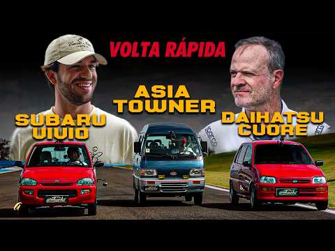 A VOLTA RÁPIDA MAIS LENTA E DIVERTIDA DA HISTÓRIA! Towner x Vivio x Cuore: três Kei Cars na pista