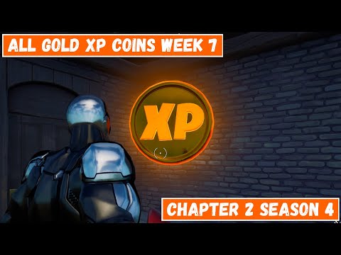 All Gold XP Coins Locations Week 7! - Good as Gold Punch Card Fortnite Chapter 2 Season 4