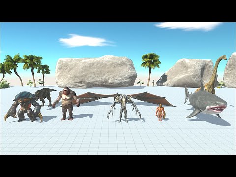 8 strongest Boss vs 3x faction - Animal Revolt Battle Simulator