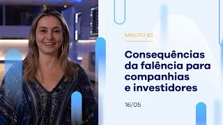 Consequências da falência para companhias e investidores – Minuto B3 – 16/05/2023