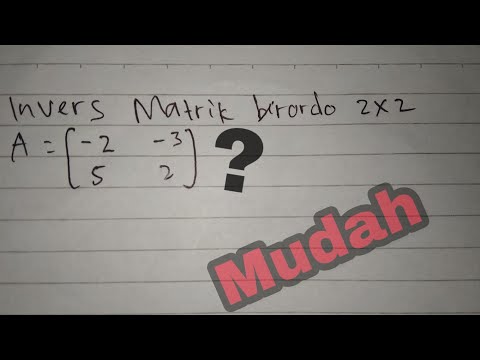 Rumus Cepat Invers Matriks 3x3 - Guru Ilmu Sosial