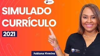 Simulado  Currículo - 2021 | Pedagogia para Concurso