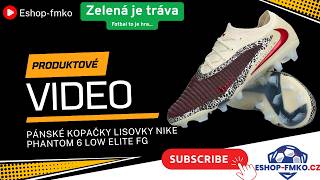Pánské kopačky lisovky Nike Phantom 6 Low Elite FG bordo-bílé