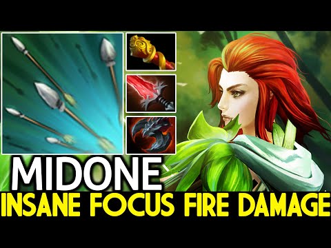 MIDONE [Windranger] Insane Focus Fire Damage One ULT Kill 7.26 Dota 2