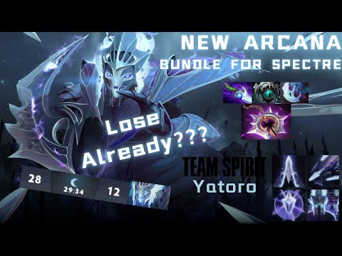 DOTA2 NEW ARCANA FOR SPECTRE TEAM SPIRIT YATORO HOW TO CARRY!!! HIGH SCORE GAME !!!