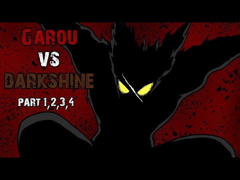 One punch man " Garou vs Darkshine  ALL PART "(with subtitles)- Fan animation