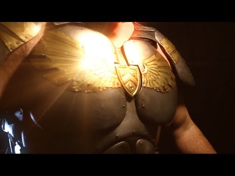 Watch this guy make real armor with ordinary tools!