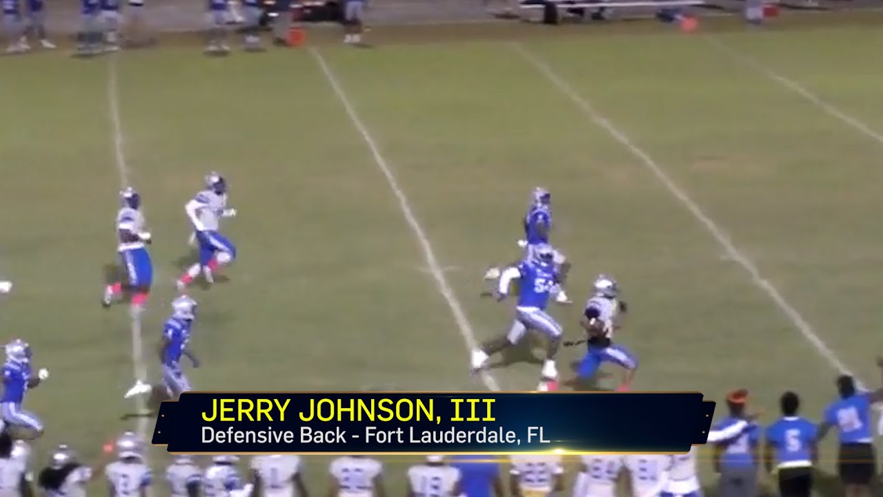 Jerry Johnson III Embraced the Role of a Senior Leader for the Dillard High School Defense