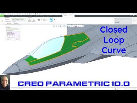 Creo Parametric 10.0 - New Closed Loop Curve Feature