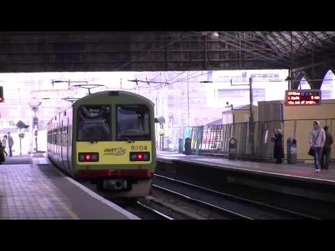 Irish Rail 8500 EMU 8601 + 8603 departs Dublin Pearse