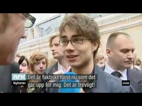 Alexander Rybak in Norwegian Embassy (17.05.09) Rus.subs