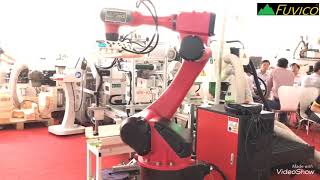 Robotic | Ứng dụng robot vào sản xuất gỗ 4.0 | Máy phay mộng dương 2 đầu nạp phôi tự động
