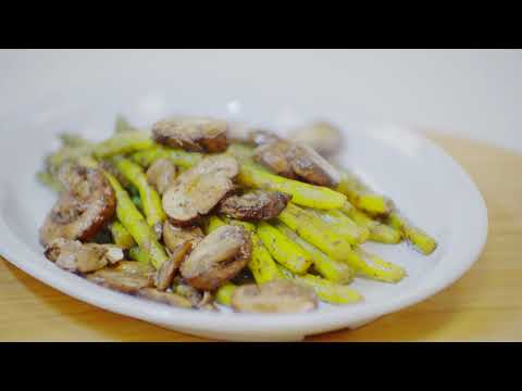 Sautéed Asparagus with Mushrooms
