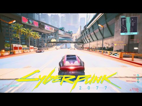 CYBERPUNK 2077 FREE ROAM 4K – Walking + Driving Around | PS5 HDR