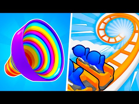 Runner Coaster | Level Up Circles - Gameplay Walkthrough Max Levels (Part 1)