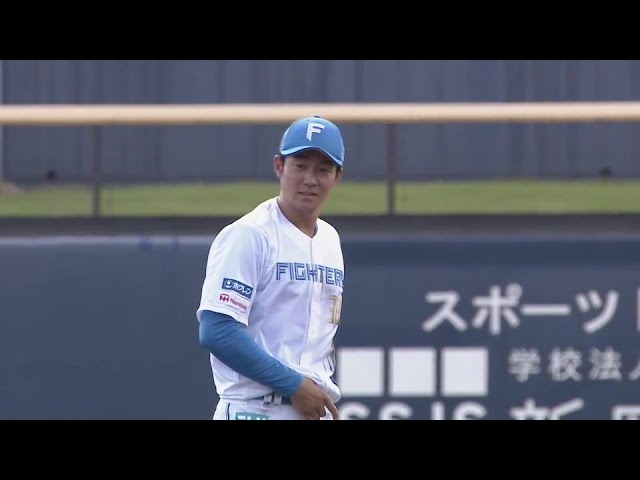 【ファーム】ファイターズ・石井一成 鋭い打球を横っ飛びでキャッチするファインプレー!! 2024年6月4日 北海道日本ハムファイターズ 対 千葉ロッテマリーンズ