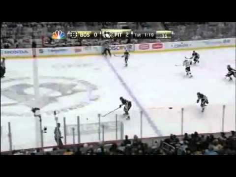 James Neal GWG : Pittsburgh Penguins v Boston Bruins : March 11 2012