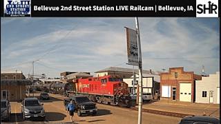 Bellevue 2nd Street Station Live Railcam - Bellevue, IA #SteelHighway live webcam