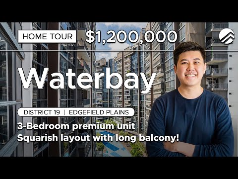Waterbay Executive Condo: 3-Bedroom with Long Balcony Home Tour in D19 | Sold by PLB  (Marc Chan)