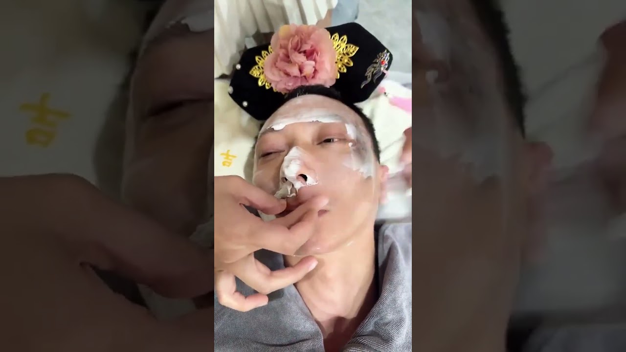 💈Lady Shaving & Remove beard！#barber #skincareroutine