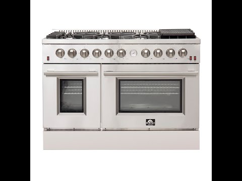 FFSGS6291-48 - 48" Gas Range FORNO ALTA QUALITA 48″ Pro-Style Gas 8 Italian Burners 107,000 BTU