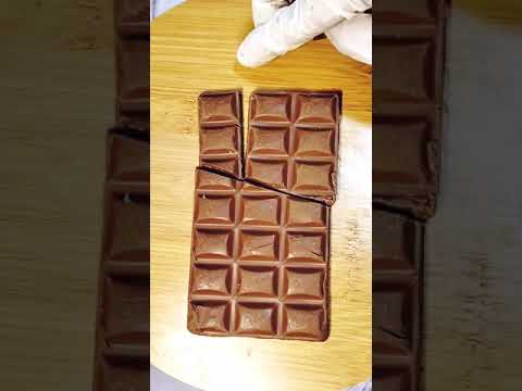 Chocolate cutting video | satisfied video |Dark Milk | #shorts #satisfying #asmr