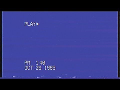 VHS Analog VCR Tape Filter Blue Screen Chroma Key Video Editing Overlay Vintage Retro