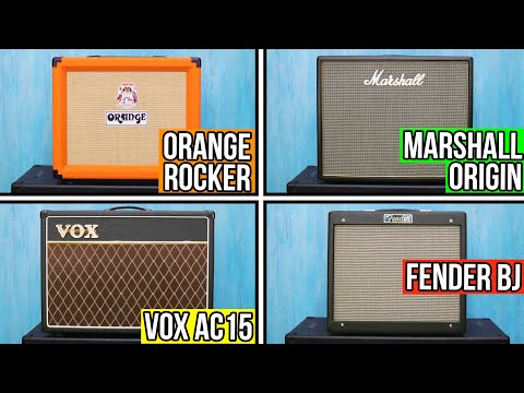 SMALL TUBE COMBO SHOOTOUT - Marshall Origin 20 VS Fender Blues Jr VS Vox AC15 VS Orange Rocker 15