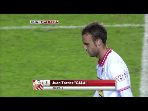 La Liga | Gol de Cala (2-1) en el Sevilla CF - RCD Espanyol | 01-11-2012 | J4