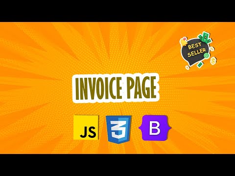 Programming the Invoice page using HTML, CSS, Js, and Bootstrap | Task 32,34