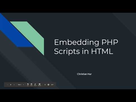 Php Embedding Php Scripts In Html