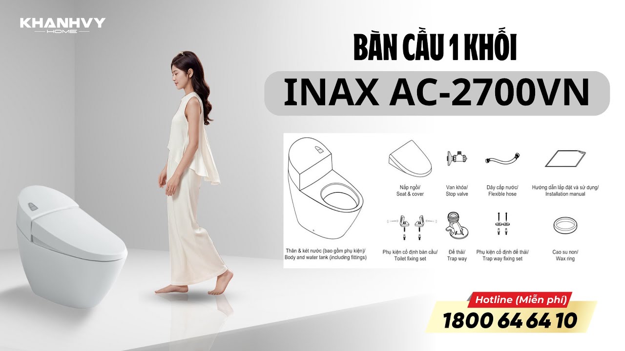 Bàn cầu 1 khối Inax AC-2700VN