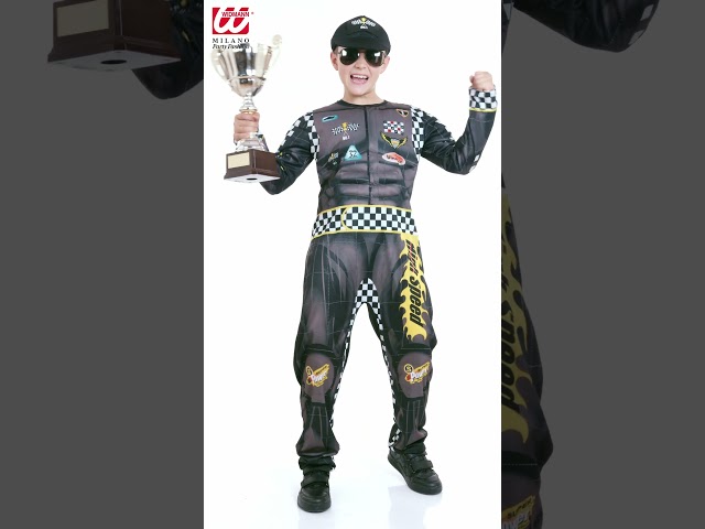 Sort Formel 1 kører kostume video