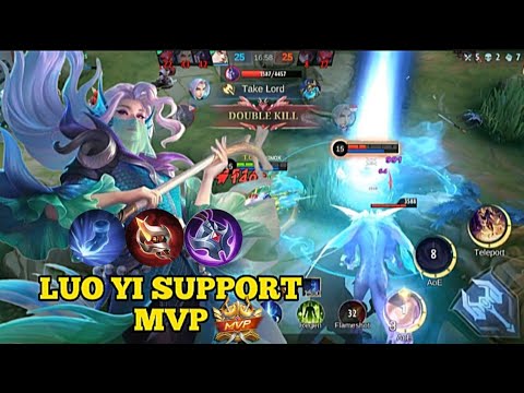 Luo Yi support | Luo Yi nonstop passive | Must try this build | Brutal damage | MLBB