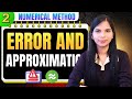 Error And Approximation Engineering Mathematics Error Analysis Numerical Methods